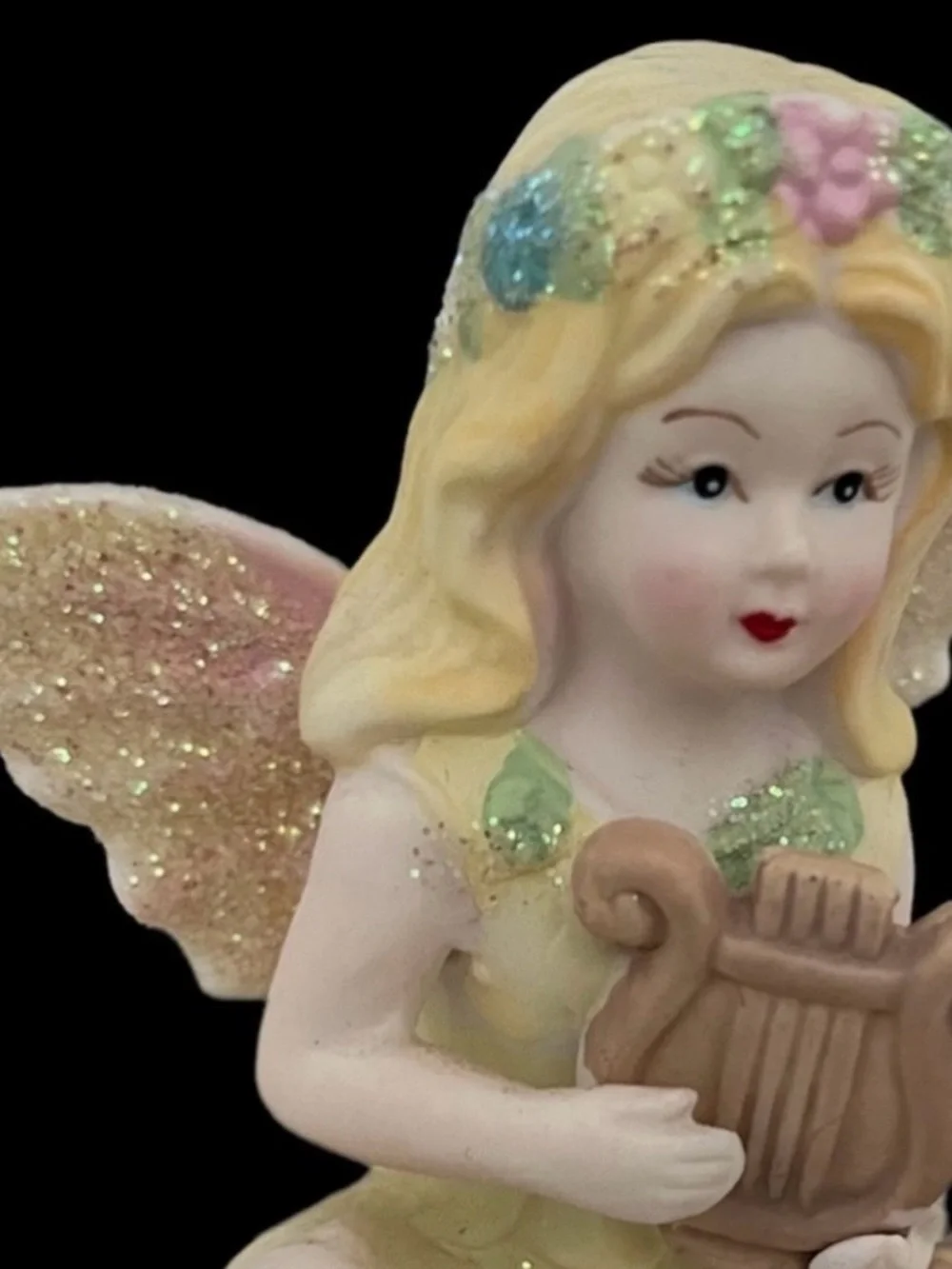 Fairy Figurine & Teddy Bear Photo Frame Set Nursery Cottagecore Decor